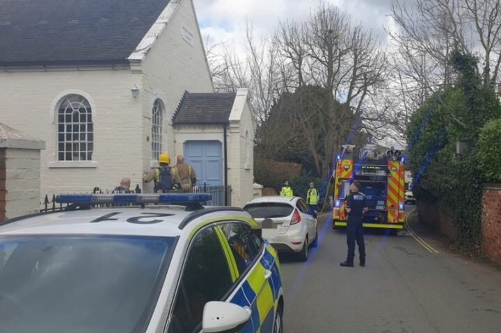 Firefighters tackle blaze at church in South Staffordshire