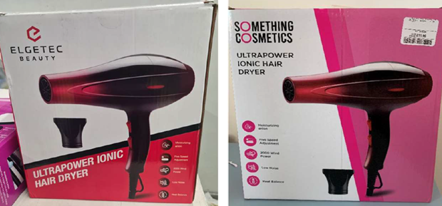 Elgetec & Something Cosmetics Ultrapower Ionic Hair Dryer Sold via TK Maxx Recall