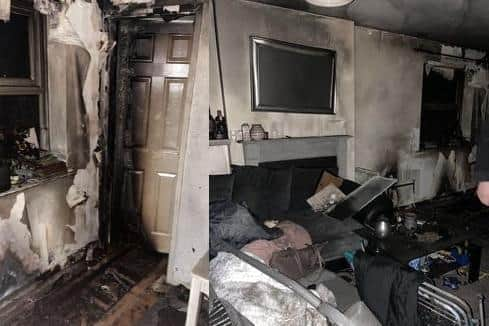 ‘We would have been trapped’ Bramley woman terror after faulty electric heater sets living room on fire