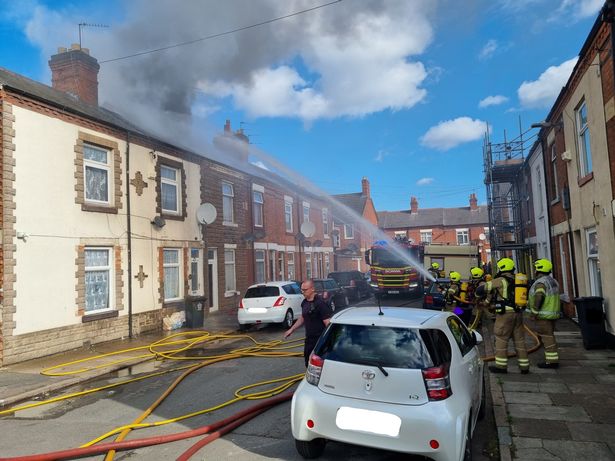 Neighbours hear roof tiles ‘popping’ as fire overcomes home in Leicester