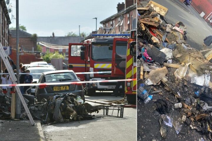 Manchester mum and two children are devastated after losing everything in house fire