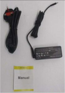 laptop charger safety notice