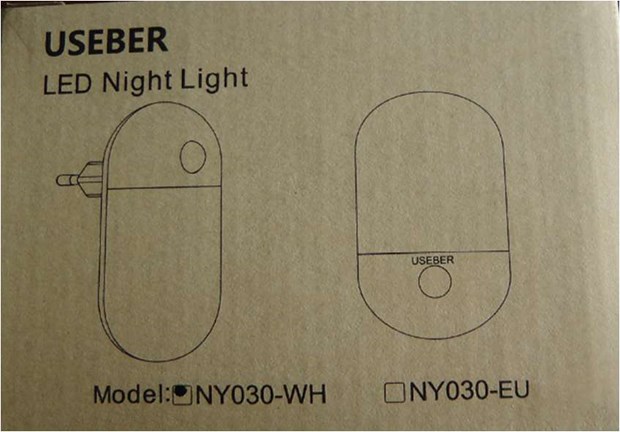 led night light safety notice