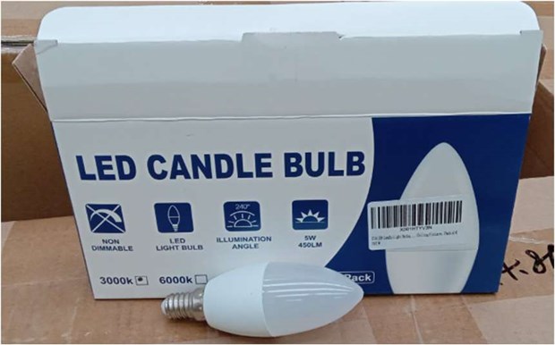 led candle bulb safety notice