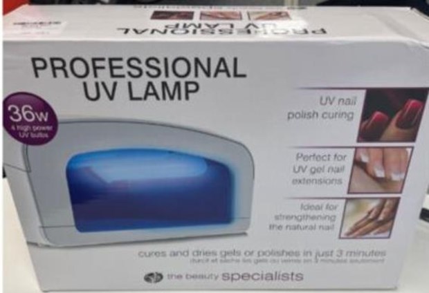 product recall uv nail lamp