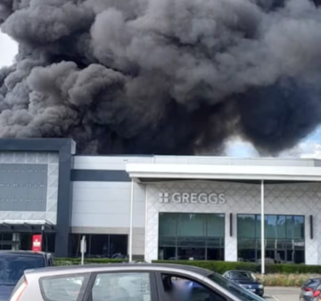 huge blaze in Birmingham